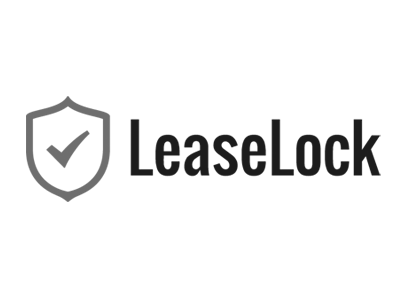LeaseLock logo grayscale
