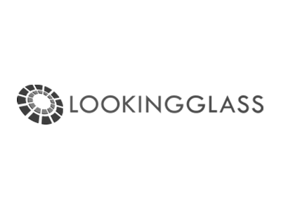 LookingGlass logo grayscale