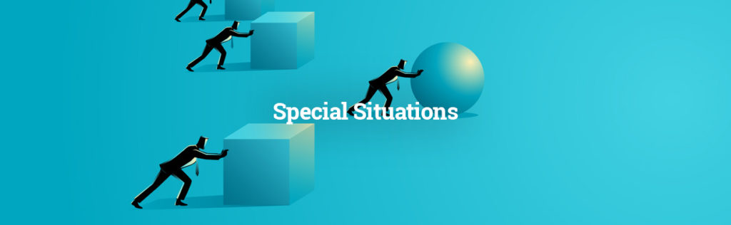 Special Situations-men pushing obstacles
